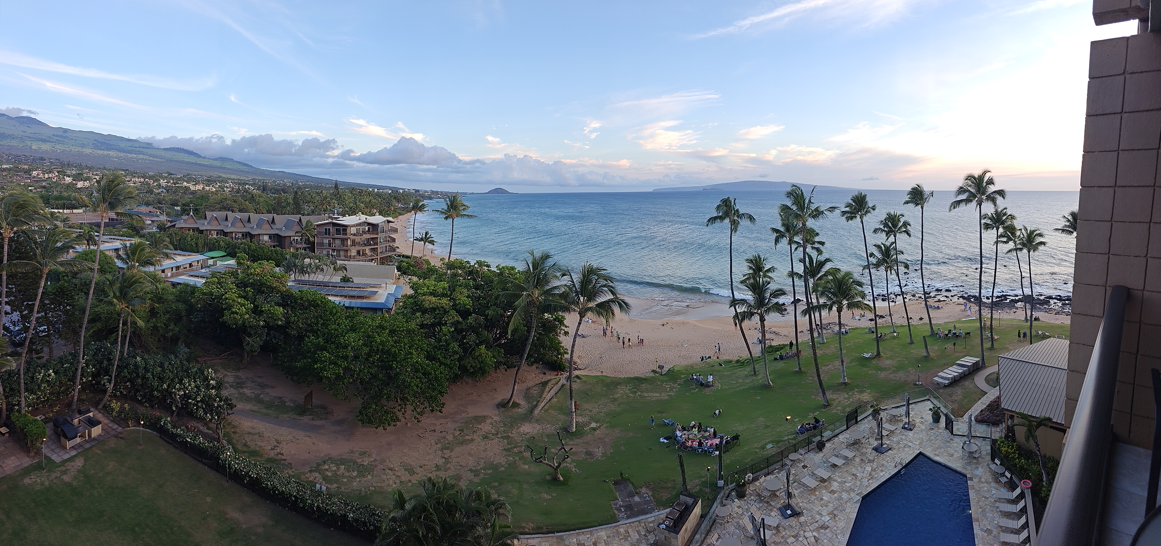Stunning coastal beach paradise view on Maui